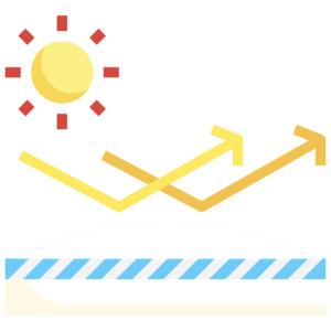 Zonwerende dak coating